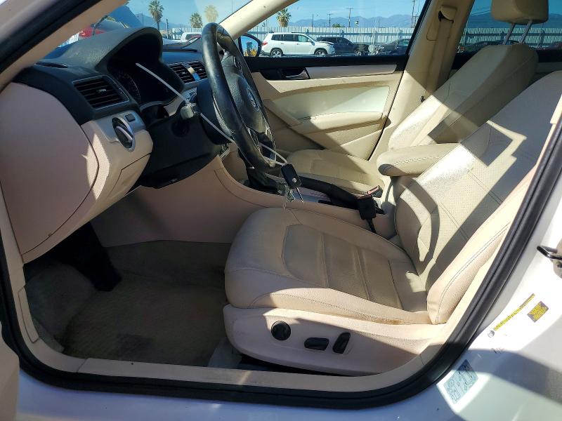 2012 Volkswagen Passat VIN 1VWBP7A37CC036712 COPART salvage auction — FRONT END, Ca - Salvage Certificate, sold $850 on 2026-07-09 (photo 7)