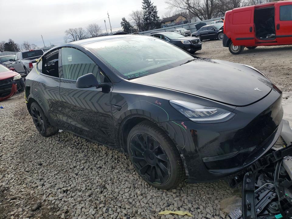 2022 Tesla Model y VIN 7SAYGDEE6NA016142 COPART salvage auction — REAR END, Oh - Cert Of Title-Salvage, sold $7,000 on 2026-07-24 (photo 4)
