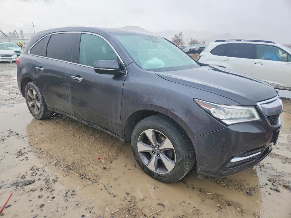 2014 Acura Mdx VIN 5FRYD4H26EB003092 COPART salvage auction — FRONT END, Ut - Salvage Certificate, sold $875 on 2026-07-02 (photo 4)