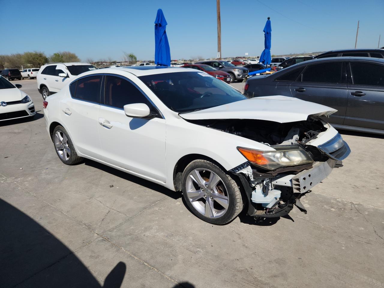2014 Acura ILX VIN 19VDE1F39EE010253 COPART salvage auction — Front End, TX - SALVAGE VEHICLE TITLE, sold $900 on 2026-07-03 (photo 4)