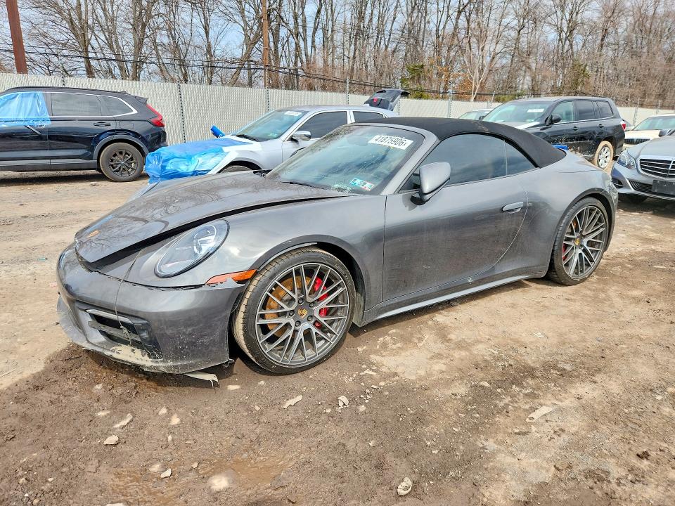 2022 Porsche 911 VIN WP0CB2A93NS245256 — COPART salvage auction photo