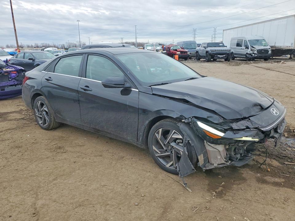 2024 Hyundai Elantra VIN KMHLN4DJ7RU094436 COPART salvage auction — FRONT END, MI - CERTIFICATE OF TITLE, sold $7,400 on 2026-07-02 (photo 4)