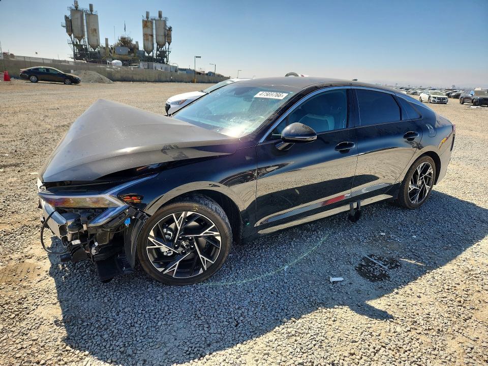 2025 Kia K5 VIN KNAG64J77S5329779 COPART salvage auction — FRONT END, Ca - Salvage Certificate, sold $6,200 on 2026-07-17 (photo 1)