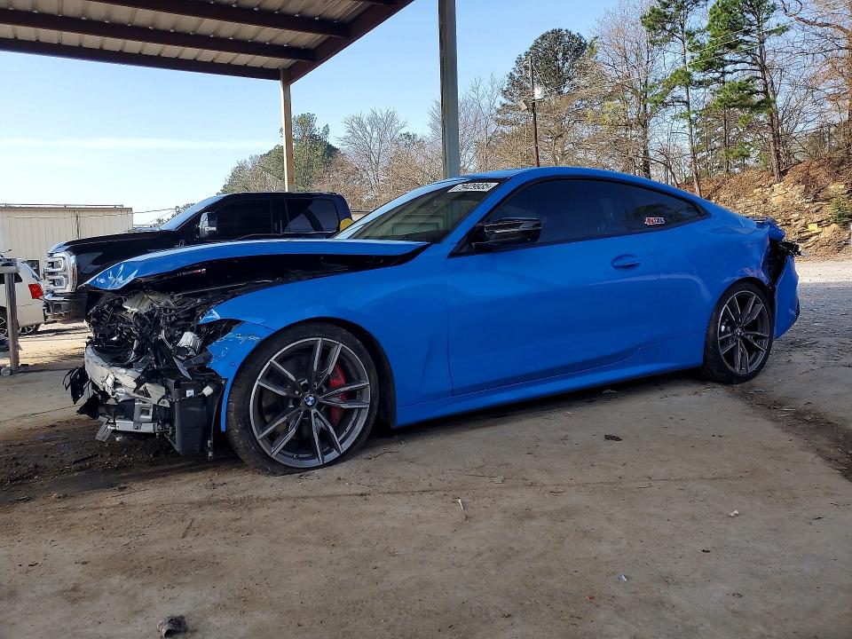 2021 BMW M4 VIN WBA13AR05MCG55313 COPART salvage auction — FRONT END, Id - Salvage Certificate Of Title, sold $14,300 on 2026-07-07 (photo 1)