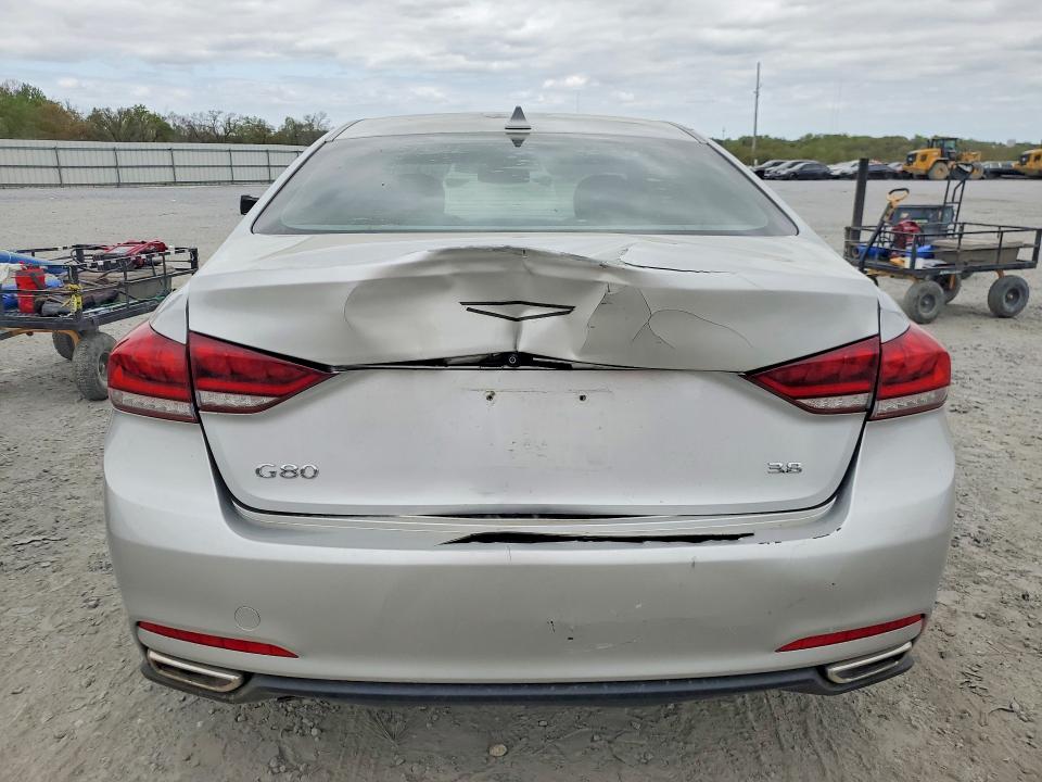 2017 Genesis G80 VIN KMHGN4JE8HU172097 COPART salvage auction — REAR END, Nc - Salvage Certificate Of Title, sold $2,600 on 2026-07-29 (photo 6)