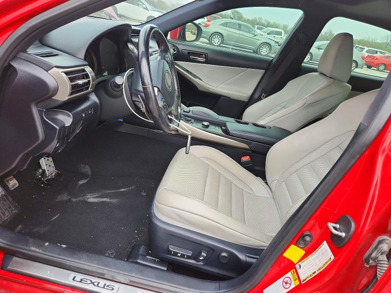 2016 Lexus Is VIN JTHBA1D20G5014631 COPART salvage auction — FRONT END, Wv - Salvage Certificate, sold $3,900 on 2026-07-27 (photo 7)