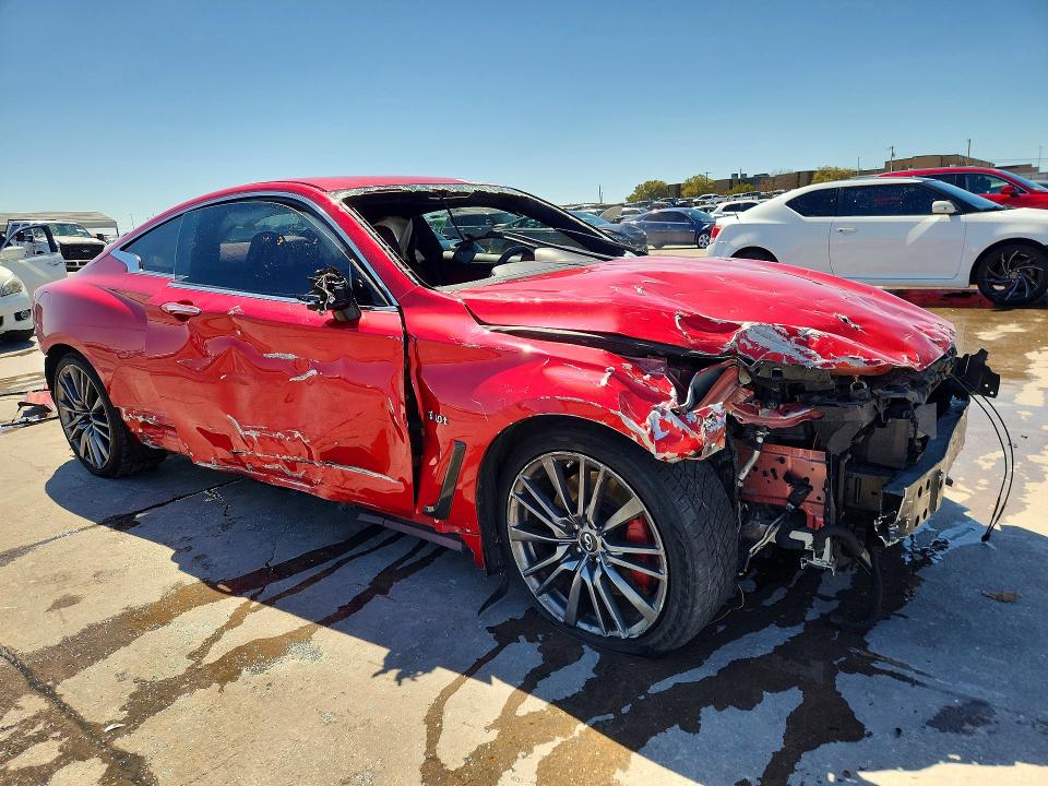 2017 Infiniti Q60 VIN JN1FV7EK9HM611098 COPART salvage auction — FRONT END, Tx - Certificate Of Title, sold $3,100 on 2026-07-27 (photo 4)