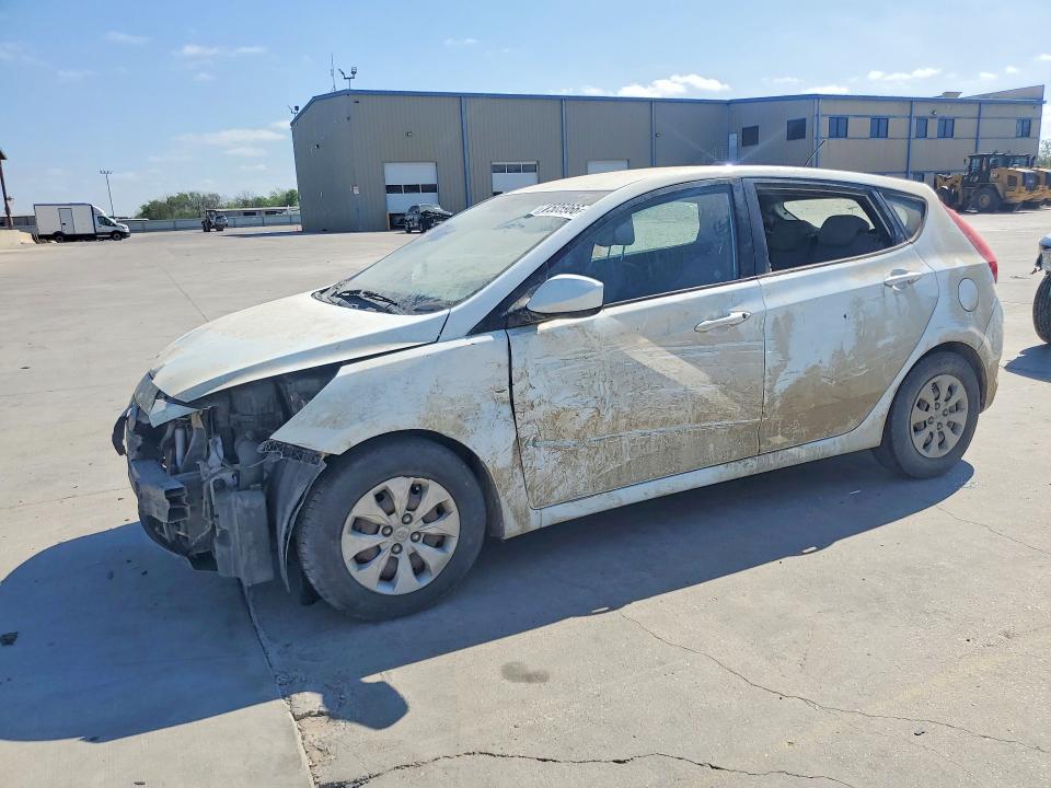 2015 Hyundai Accent VIN KMHCT5AE9FU225493 COPART salvage auction — FRONT END, Salvage Title, sold $175 on 2026-07-23 (photo 1)