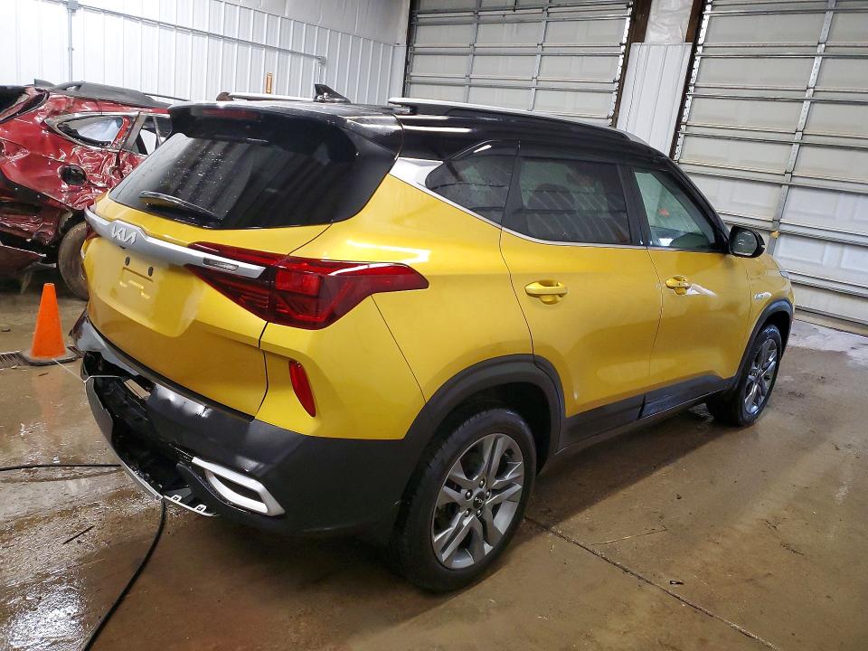 2022 Kia Seltos VIN KNDEUCAA7N7237313 COPART salvage auction — REAR END, Pa - Certificate Of Salvage, sold $5,700 on 2026-07-08 (photo 3)