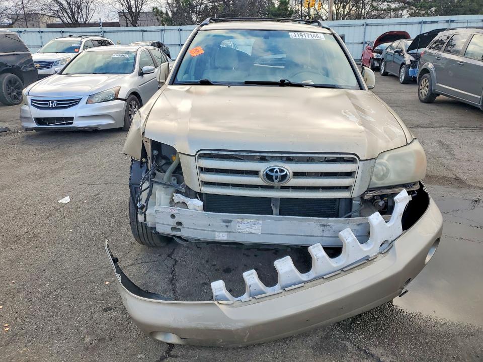 2004 Toyota Highlander VIN JTEDP21A840022121 COPART salvage auction — FRONT END, Oh - Cert Of Title-Salvage, sold $600 on 2026-07-06 (photo 5)