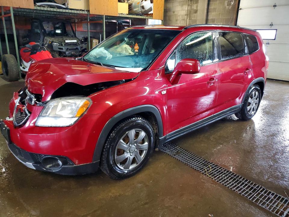2013 Chevrolet Orlando VIN KL77P2ET2DK029547 COPART salvage auction — FRONT END, ON - PERMIT SALVAGE, sold $100 on 2026-07-14 (photo 1)