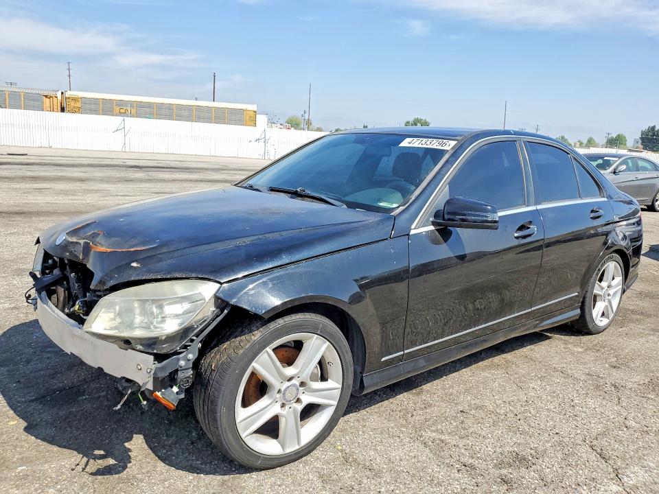 2011 Mercedes-benz C-klasse VIN WDDGF5EB1BA424133 COPART salvage auction — FRONT END, Ca - Dis/Dlr/Exp Only Clean Title, sold $400 on 2026-07-17 (photo 1)