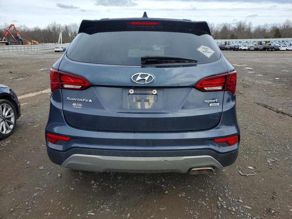 2018 Hyundai Santa fe VIN 5XYZUDLB3JG523024 COPART salvage auction — MINOR DENT/SCRATCHES, Nj - Certificate Of Title, sold $2,250 on 2026-07-03 (photo 6)