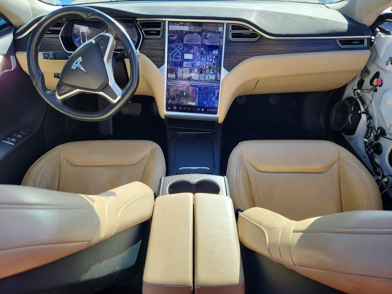 2016 Tesla Model s VIN 5YJSA1E27GF164945 COPART salvage auction — FRONT END, Co - Public - Salvage Title, sold $3,700 on 2026-07-27 (photo 8)