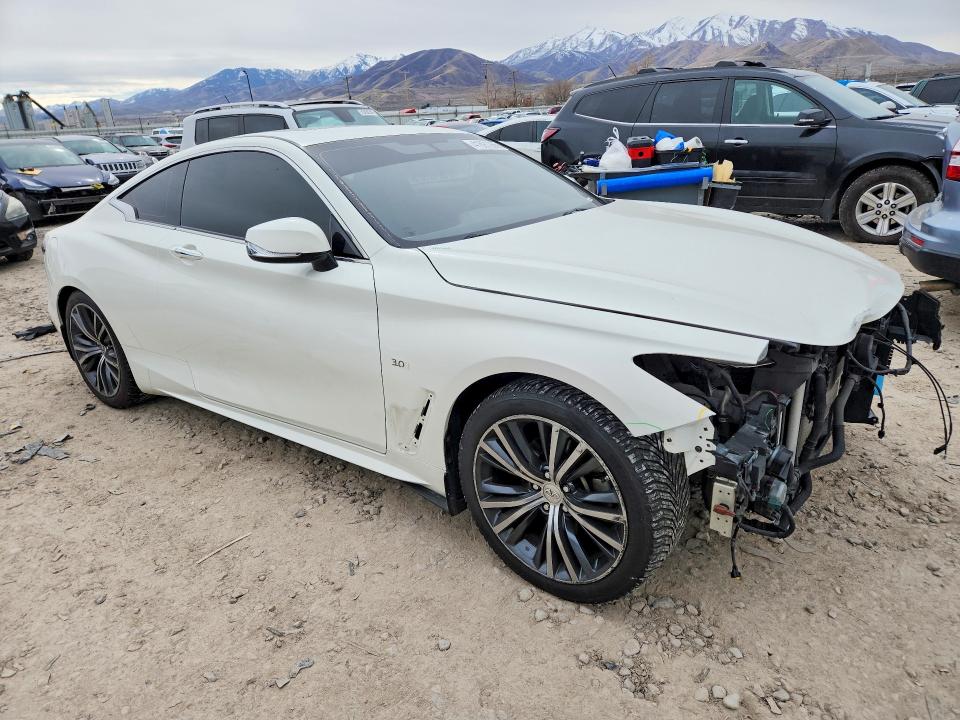 2018 Infiniti Q60 VIN JN1EV7EL7JM391258 COPART salvage auction — FRONT END, Ut - Salvage Certificate, sold $150 on 2026-07-17 (photo 4)