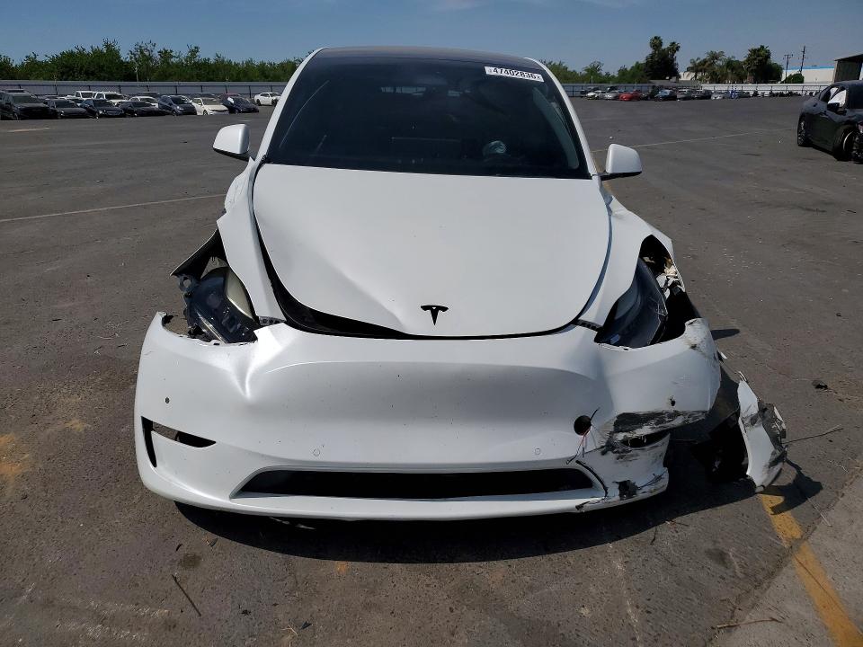 2022 Tesla Model y VIN 7SAYGDEF9NF522821 COPART salvage auction — FRONT END, Ca - Salvage Certificate, sold $4,100 on 2026-07-13 (photo 5)