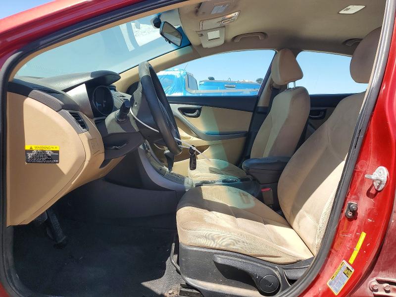 2013 Hyundai Elantra VIN KMHDH4AE5DU788196 COPART salvage auction — REAR END, OH - CERTIFICATE OF TITLE, sold $500 on 2026-07-16 (photo 7)