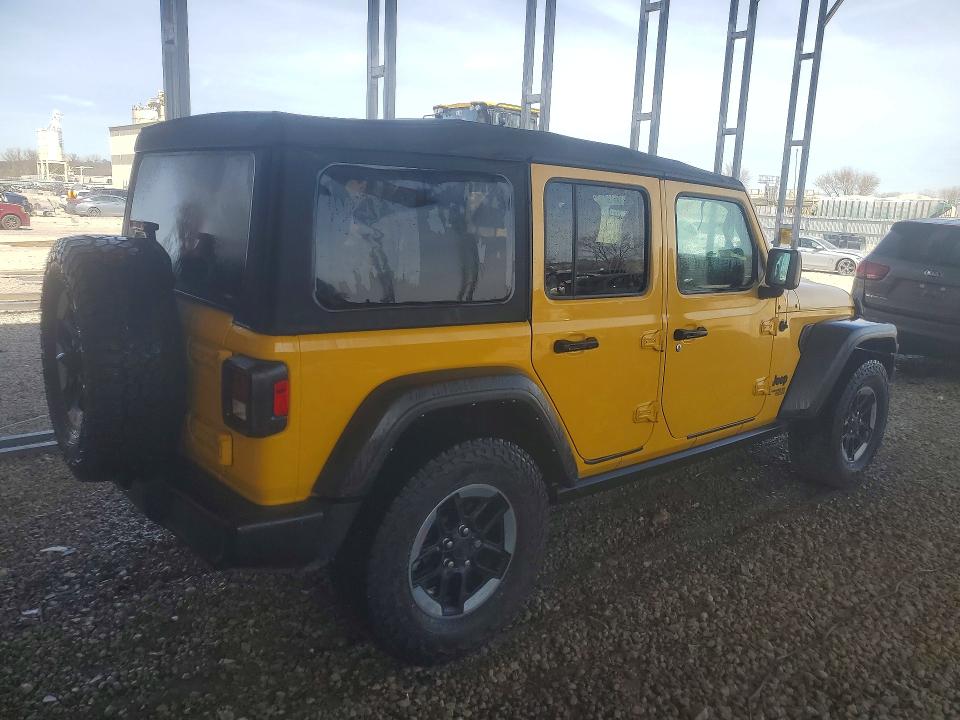 2021 Jeep Wrangler unlimited VIN 1C4HJXDN0MW744800 COPART salvage auction — NORMAL WEAR, Mo - Cert Of Title-Repossessed, sold $11,600 on 2026-07-02 (photo 3)