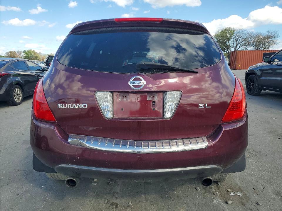 2006 Nissan Murano VIN JN8AZ08T86W415697 COPART salvage auction — SIDE, FL - CERT OF TITLE SLVG REBUILDABLE, sold $425 on 2026-07-02 (photo 6)