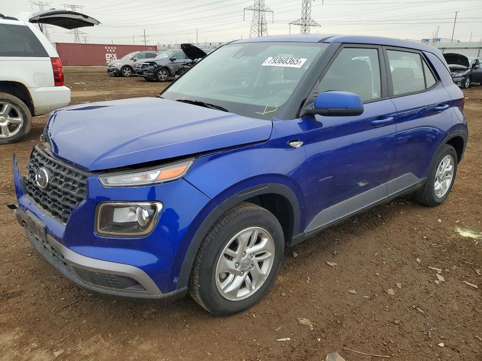 2021 Hyundai Venue VIN KMHRB8A30MU071945 COPART salvage auction — FRONT END, Il - Salvage Certificate, sold $2,500 on 2026-07-09 (photo 1)