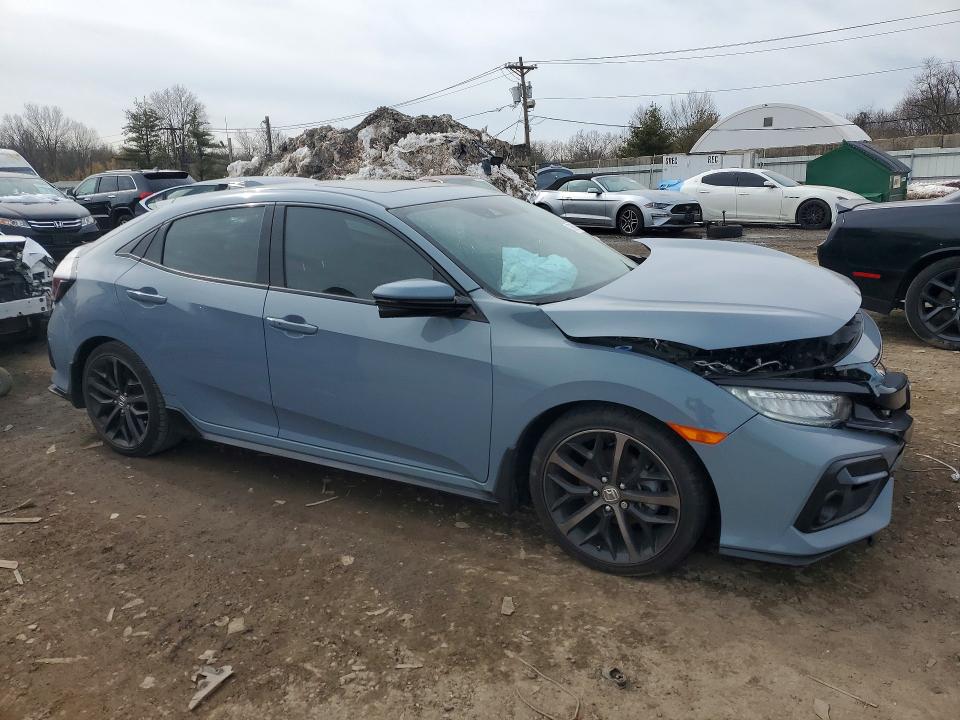 2021 Honda Civic VIN SHHFK7H99MU405795 COPART salvage auction — FRONT END, Id - Salvage Certificate Of Title, sold $5,200 on 2026-07-31 (photo 4)