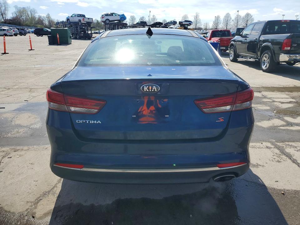 2018 Kia Optima VIN 5XXGT4L39JG242868 COPART salvage auction — FRONT END, Mo - Salvage Certificate Of Title, sold $1,200 on 2026-07-28 (photo 6)