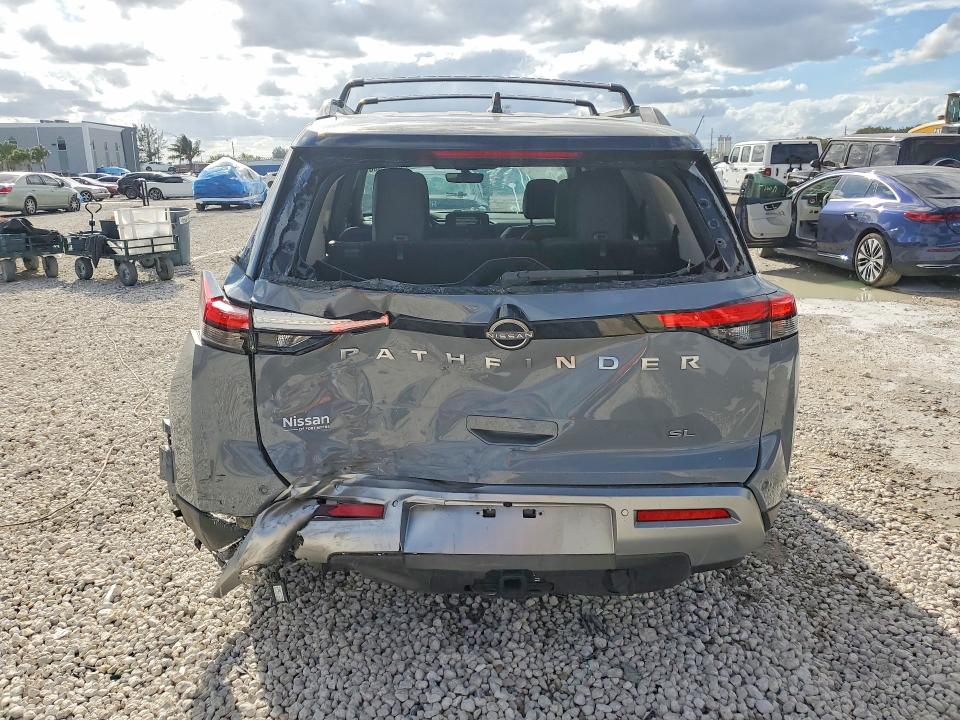 2025 Nissan Pathfinder VIN 5N1DR3CB5SC203923 COPART salvage auction — REAR END, Salvage Title, sold $9,000 on 2026-07-28 (photo 6)