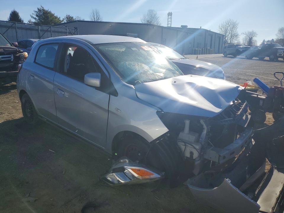 2022 Mitsubishi Mirage VIN ML32AUHJ8NH001905 COPART salvage auction — SIDE, Md - Cert Of Salvage > 75% Damage, sold $250 on 2026-08-03 (photo 4)