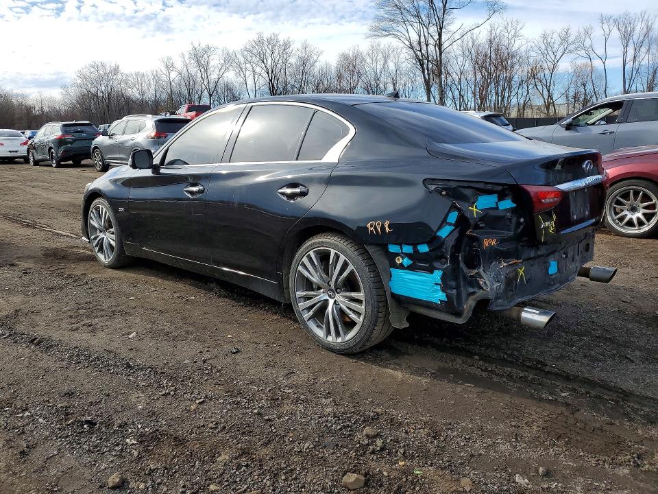2019 Infiniti Q50 VIN JN1EV7AR5KM550340 COPART salvage auction — REAR END, Ct - Cert Of Title-Salvage, sold $5,600 on 2026-07-17 (photo 2)