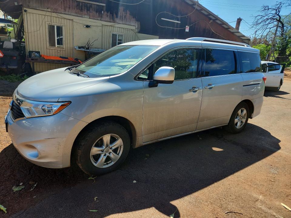 2017 Nissan Quest VIN JN8AE2KP6H9168507 COPART salvage auction — FRONT END, HI - CERTIFICATE OF SALVAGE, sold $1 on 2026-07-20 (photo 1)