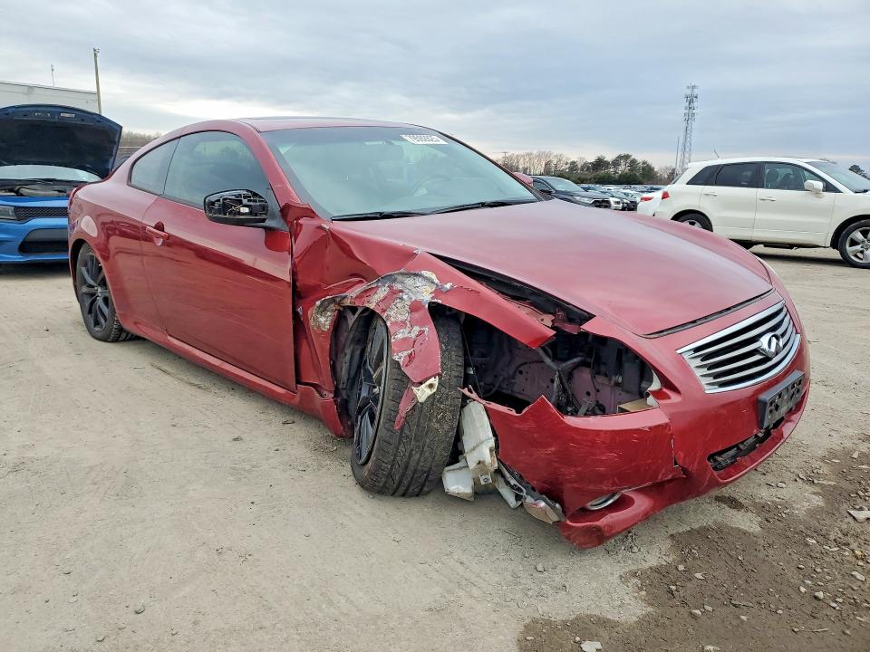 2014 Infiniti Q60 VIN JN1CV6ELXEM131640 COPART salvage auction — FRONT END, Va - Cert Of Title - Salvage, sold $2,000 on 2026-07-08 (photo 4)