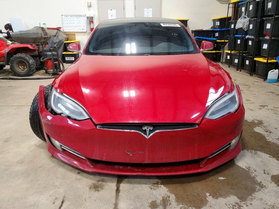 2017 Tesla Model s VIN 5YJSA1E22HF229170 COPART salvage auction — FRONT END, Salvage Title, sold $3,800 on 2026-07-16 (photo 5)