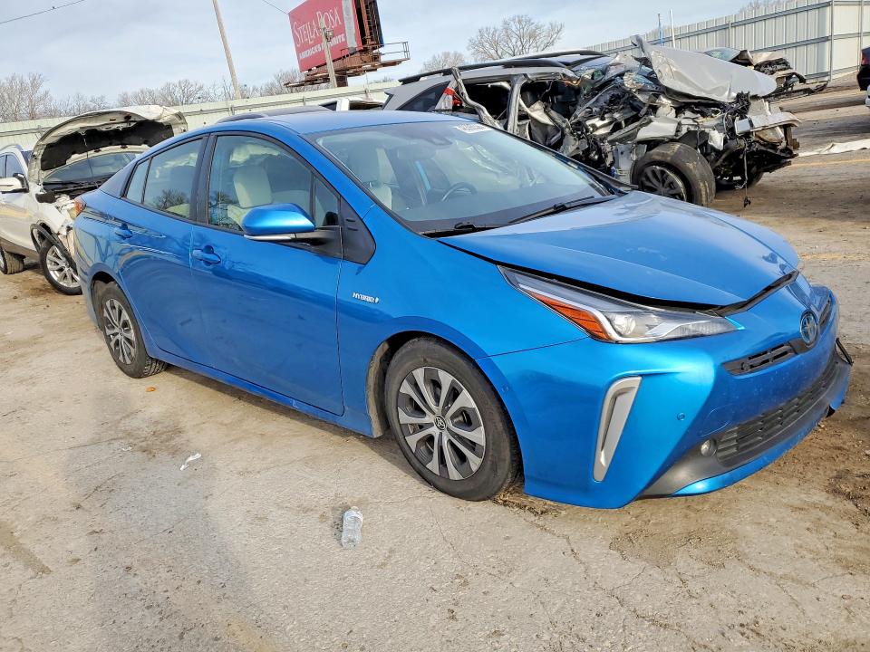2022 Toyota Prius VIN JTDL9MFUXN3034893 COPART salvage auction — FRONT END, ID - SALVAGE CERTIFICATE OF TITLE, sold $3,800 on 2026-07-20 (photo 4)