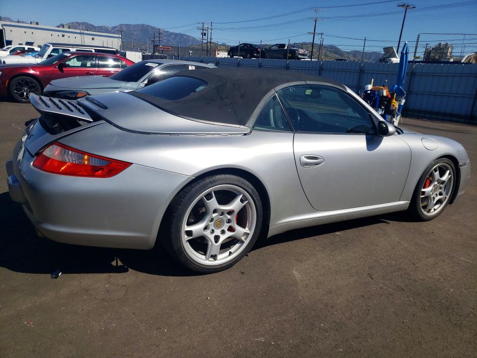 2006 Porsche 911 VIN WP0CB29966S766915 COPART salvage auction — WATER/FLOOD, Ca - Salvage Certificate, sold $17,800 on 2026-07-22 (photo 3)