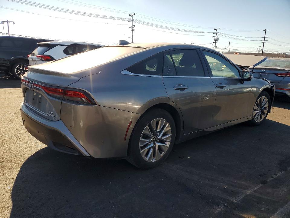 2023 Toyota Mirai VIN JTDAAAAA5PA010137 COPART salvage auction — FRONT END, Salvage Title, sold $1,150 on 2026-07-13 (photo 3)