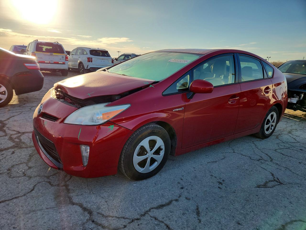 2012 Toyota Prius VIN JTDKN3DU3C0334634 COPART salvage auction — Front End, IN - CERTIFICATE OF TITLE, sold $2,600 on 2026-05-01 (photo 1)