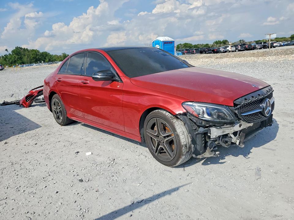 2021 Mercedes-benz C class VIN W1KWF8EB3MR607048 COPART salvage auction — FRONT END, Wv - Certificate Of Title, sold $7,800 on 2026-07-26 (photo 4)