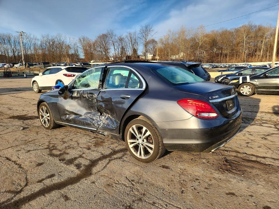 2016 Mercedes-benz C class VIN WDDWF4KB0GR164763 COPART salvage auction — SIDE, NY - MV907A-PARTS ONLY, sold $3,100 on 2026-08-03 (photo 3)