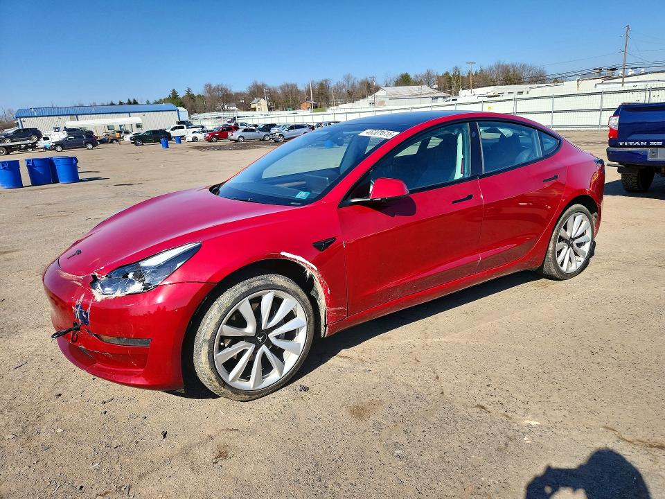 2023 Tesla Model 3 VIN 5YJ3E1EA8PF663141 COPART salvage auction — FRONT END, Pa - Cert Of Salv-R=Reconstructed, sold $1,750 on 2026-07-31 (photo 1)