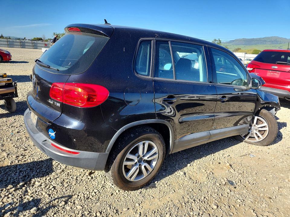2013 Volkswagen Tiguan VIN WVGAV3AX7DW567145 COPART salvage auction — FRONT END, Salvage Title, sold $500 on 2026-08-18 (photo 3)