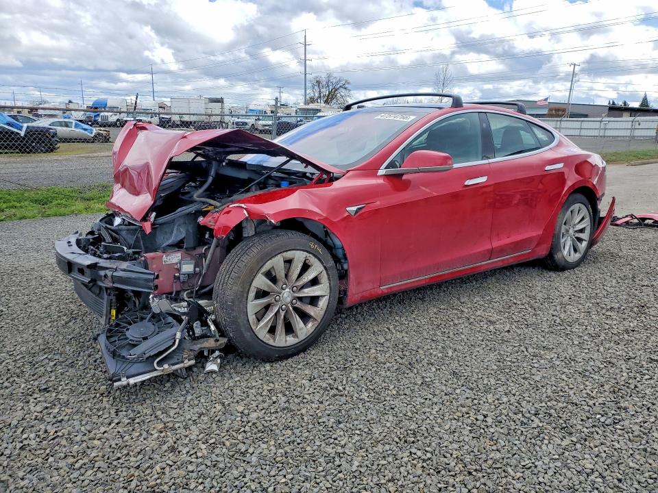 2018 Tesla Model s VIN 5YJSA1E25JF259849 COPART salvage auction — FRONT END, Or - Lien Papers Salvage, sold $4,750 on 2026-07-14 (photo 1)