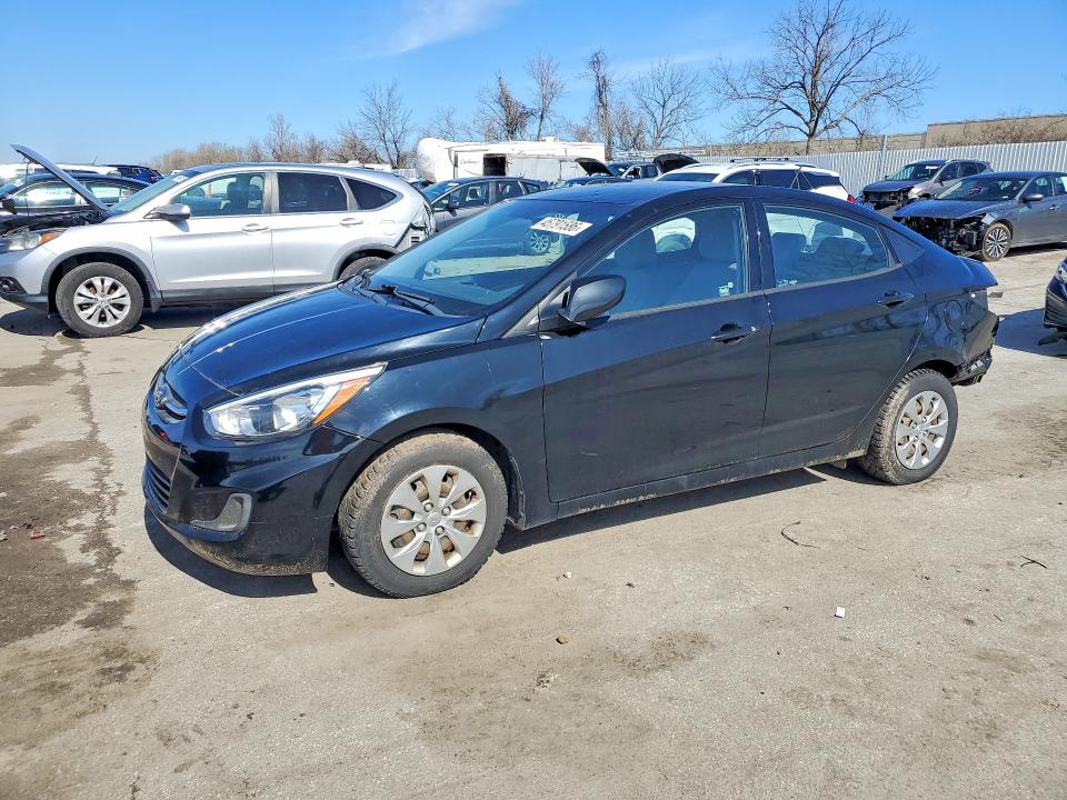 2017 Hyundai Accent VIN KMHCT4AE6HU247416 COPART salvage auction — HAIL, Wv - Salvage Certificate, sold $800 on 2026-07-14 (photo 1)