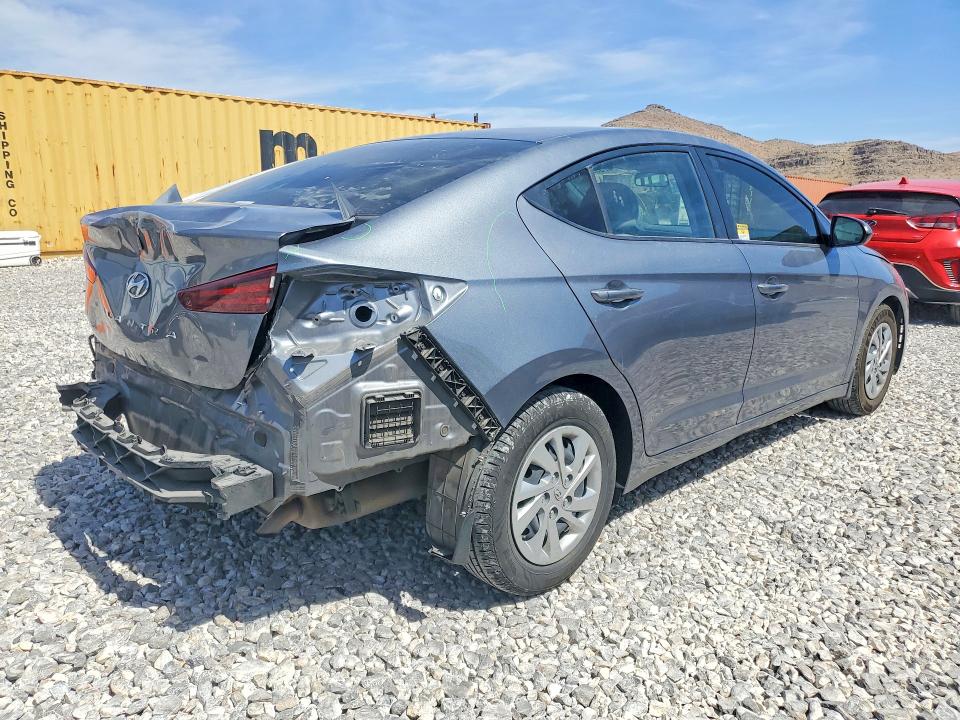 2019 Hyundai Elantra VIN KMHD74LFXKU872729 COPART salvage auction — REAR END, ID - SALVAGE CERTIFICATE OF TITLE, sold $2,550 on 2026-07-06 (photo 3)