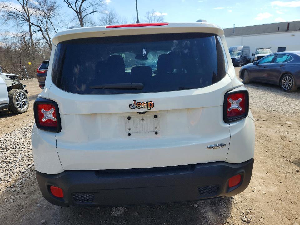 2016 Jeep Renegade VIN ZACCJABT5GPD37582 COPART salvage auction — FRONT END, Oh - Cert Of Title-Salvage, sold $350 on 2026-08-12 (photo 6)