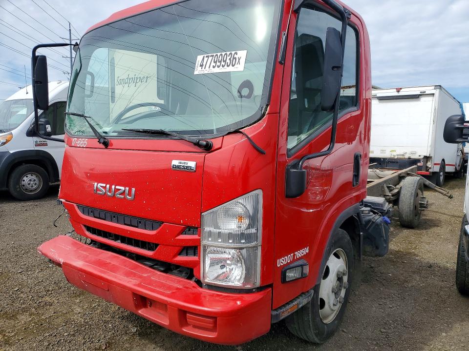 2018 Isuzu Npr VIN JALE5W169J7301662 COPART salvage auction — FRONT END, Or - Salvage Title Certificate, sold $1,450 on 2026-07-22 (photo 1)