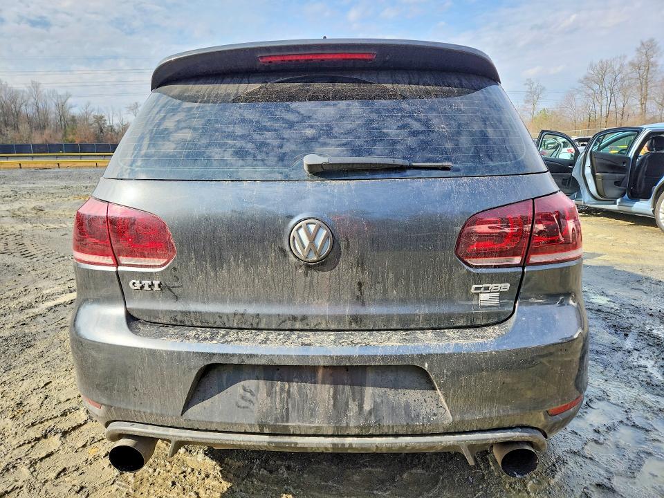 2013 Volkswagen Gti VIN WVWHD7AJ0DW024518 COPART salvage auction — FRONT END, Md - Cert Of Salvage > 75% Damage, sold $350 on 2026-07-24 (photo 6)
