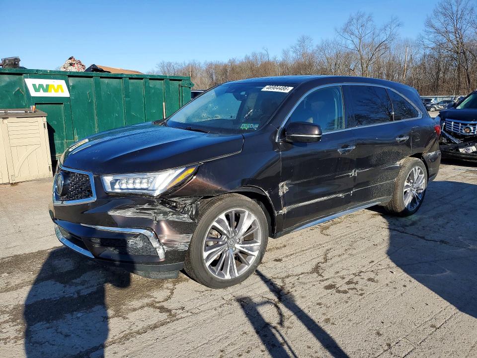 2018 Acura Mdx VIN 5J8YD4H52JL017902 COPART salvage auction — SIDE, Pa - Certificate Of Salvage, sold $11,300 on 2026-07-27 (photo 1)