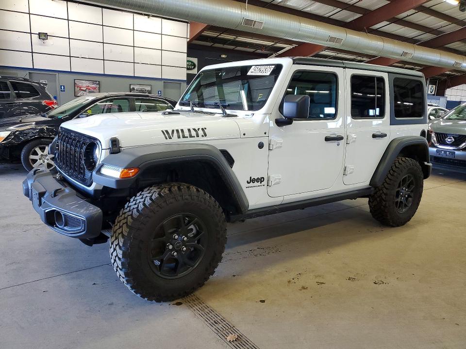 2025 Jeep Wrangler / VIN 1C4PJXDG3SW627545 COPART salvage auction — MINOR DENT/SCRATCHES, MA - CERTIFICATE OF TITLE, sold $22,750 on 2026-07-07 (photo 1)