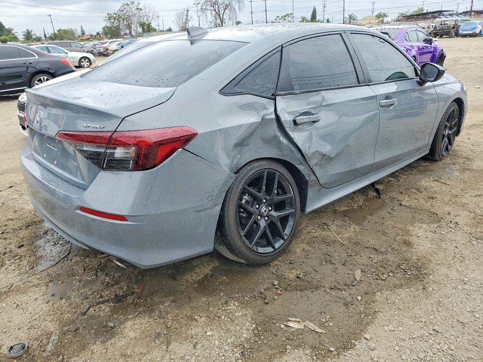 2025 Honda Civic VIN 2HGFE2F56SH583667 COPART salvage auction — REAR END, Ca - Salvage Certificate, sold $9,500 on 2026-07-02 (photo 3)