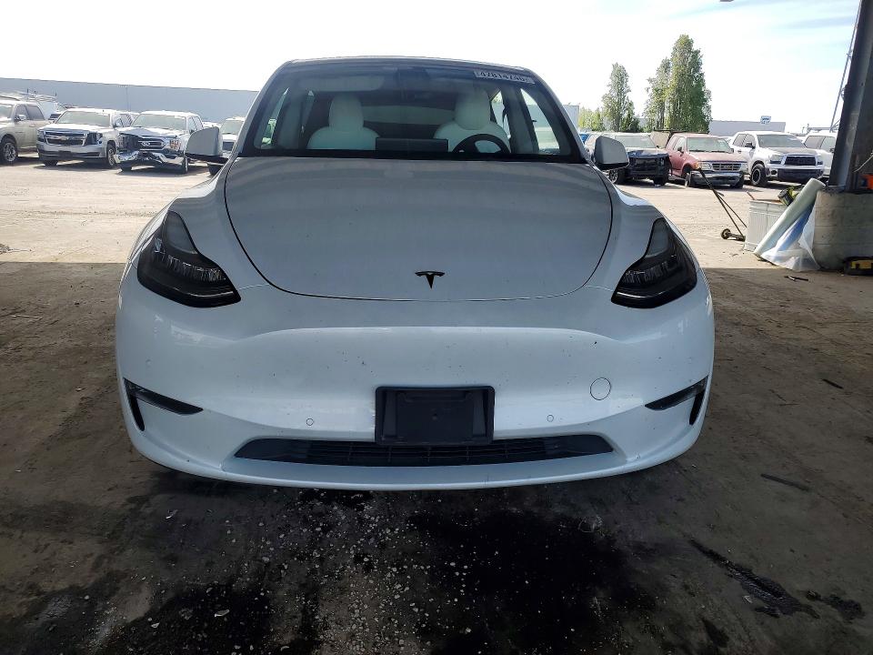 2022 Tesla Model y VIN 7SAYGDEE7NF416133 COPART salvage auction — REAR END, Ca - Salvage Certificate, sold $10,400 on 2026-07-14 (photo 5)